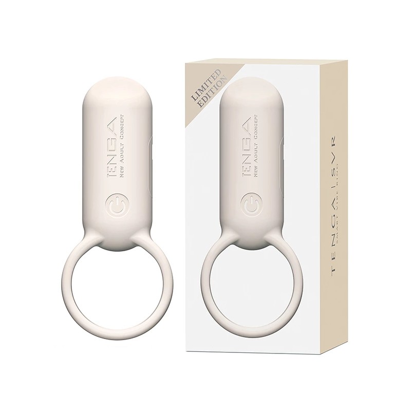 Pierścień wibrujący - Tenga SVR Smart Vibe Ring Sand Beige